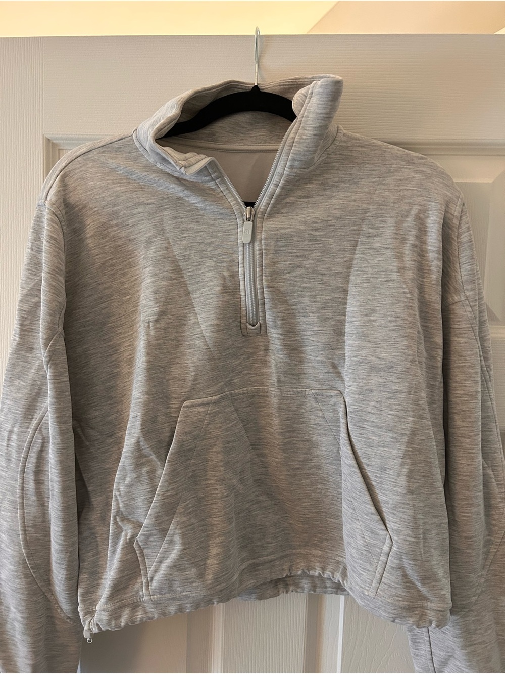 lululemon athletica Light Gray Quarter-Zip Pullover